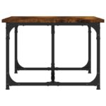 Table basse Chêne fumé 90x50x35 cm Bois d'ingénierie – Image 3