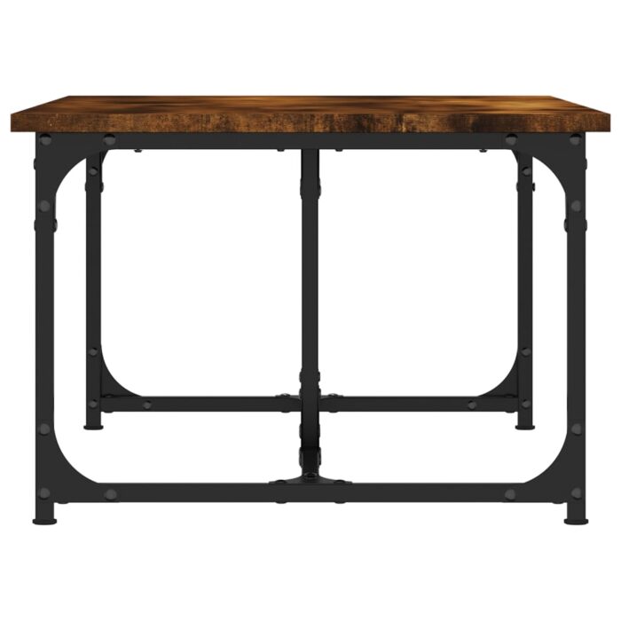 Table basse Chêne fumé 90x50x35 cm Bois d'ingénierie – Image 3
