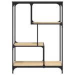 Bibliothèque chêne sonoma 81x36x115 cm bois ingénierie et acier – Image 2