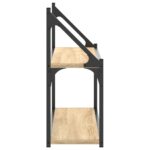 Étagère murale 2 niveaux chêne sonoma 80x21x51 cm – Image 3