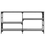 Table console sonoma gris 150x29x76,5 cm bois d'ingénierie – Image 2