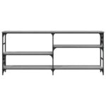 Table console sonoma gris 180x29x76,5 cm bois d'ingénierie – Image 2