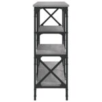 Table console sonoma gris 180x29x76,5 cm bois d'ingénierie – Image 3