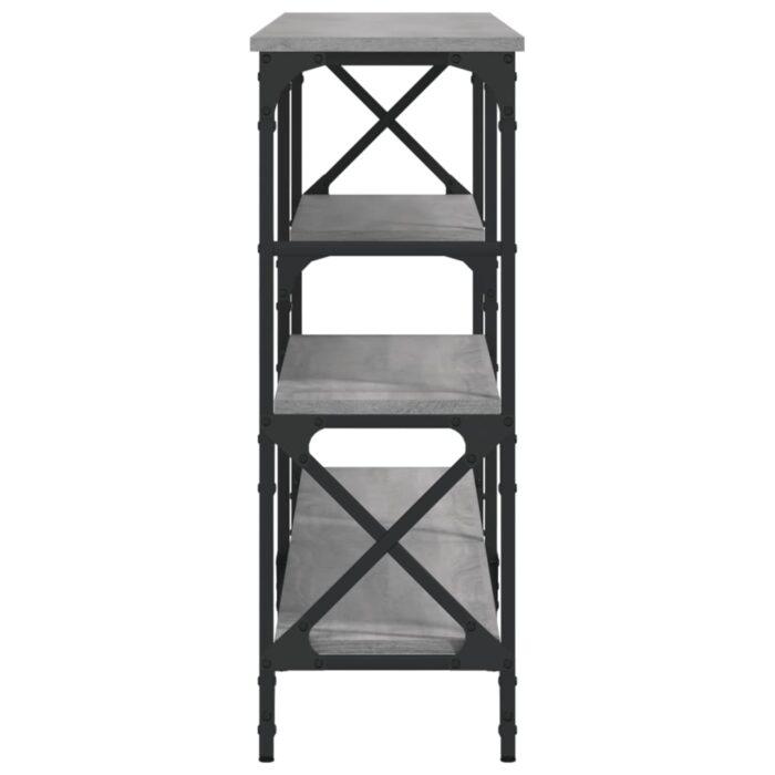 Table console sonoma gris 180x29x76,5 cm bois d'ingénierie – Image 3