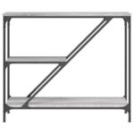 Table console sonoma gris 88,5x30x75 cm bois d'ingénierie – Image 2