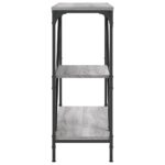 Table console sonoma gris 88,5x30x75 cm bois d'ingénierie – Image 3