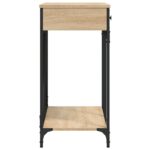 Table console chêne sonoma 100x39x78,5 cm bois d'ingénierie – Image 5