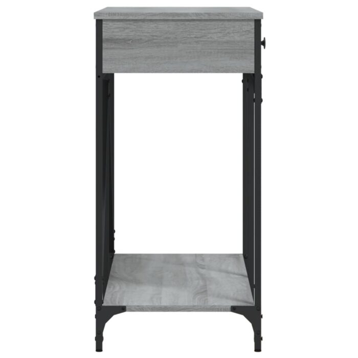 Table console sonoma gris 100x39x78,5 cm bois d'ingénierie – Image 5