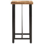 Table de bar 55x55x107 cm bois massif de manguier et fer – Image 2