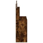 Coiffeuse avec miroir chêne fumé 96x39x142 cm – Image 4