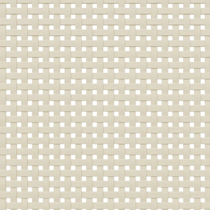 Table de chevet SENJA aspect de rotin blanc bois de pin massif – Image 7