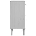 Table de chevet SENJA aspect de rotin blanc bois de pin massif – Image 5