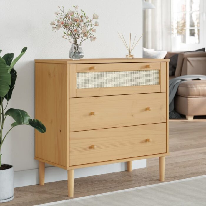 VXL8721012134386_m_en_hd_1.jpg Commode SENJA aspect de rotin marron bois de pin solide – Image 1