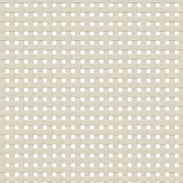 Meuble TV SENJA aspect rotin blanc 106x40x49cm bois massif pin – Image 7