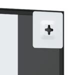 Miroir mural noir 30x40 cm rectangulaire fer – Image 4