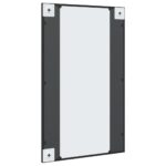 Miroir mural noir 50x80 cm rectangulaire fer – Image 3