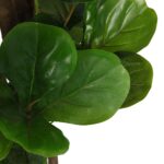 Ficus lyrata artificiel 96 feuilles 80 cm vert – Image 2
