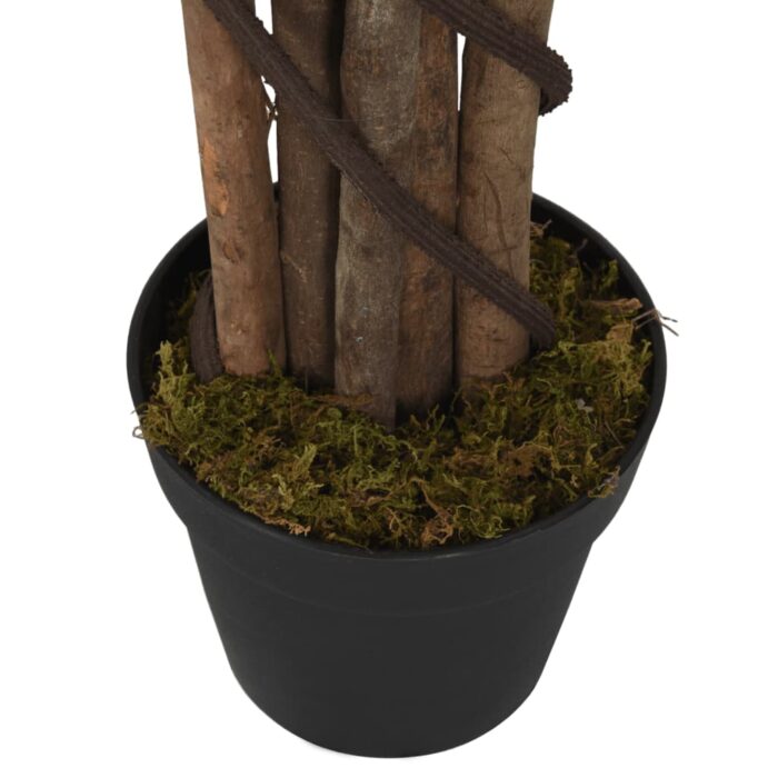 Ficus lyrata artificiel 96 feuilles 80 cm vert – Image 3