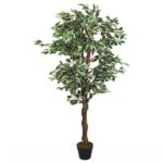 Ficus artificiel 378 feuilles 80 cm vert