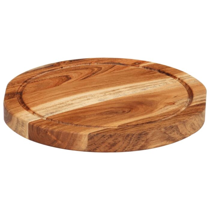 Planche à découper Ø25x2,5 cm bois d'acacia massif – Image 1