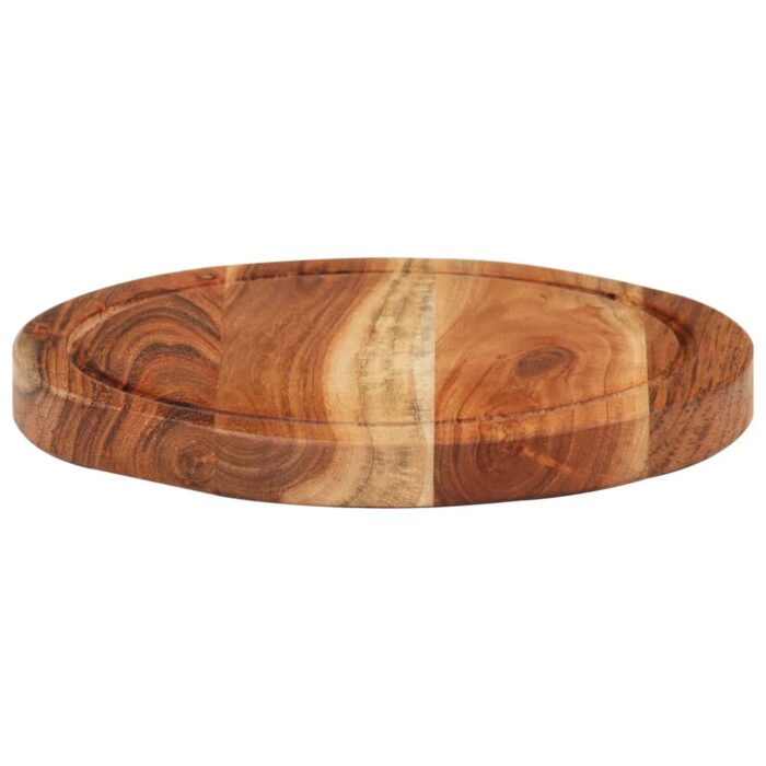 Planche à découper Ø25x2,5 cm bois d'acacia massif – Image 2