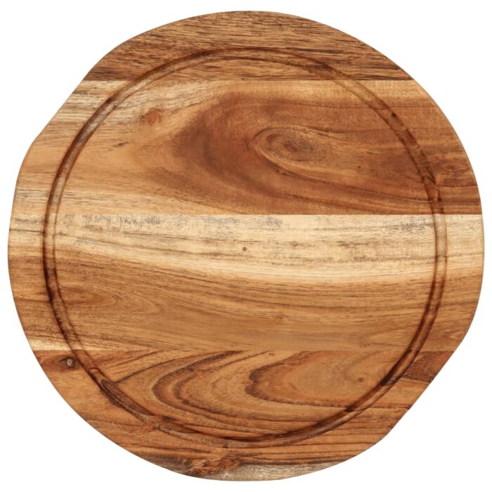 Planche à découper Ø25x2,5 cm bois d'acacia massif – Image 3