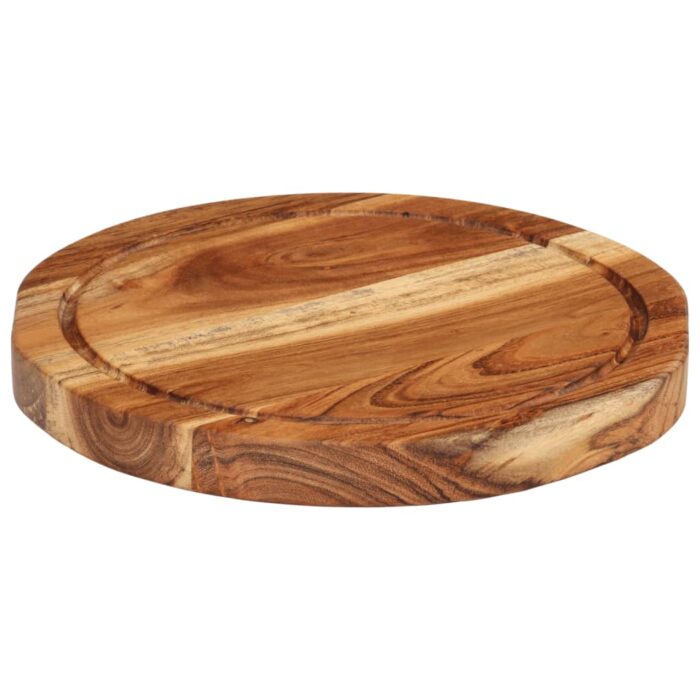 Planche à découper Ø25x2,5 cm bois d'acacia massif – Image 8