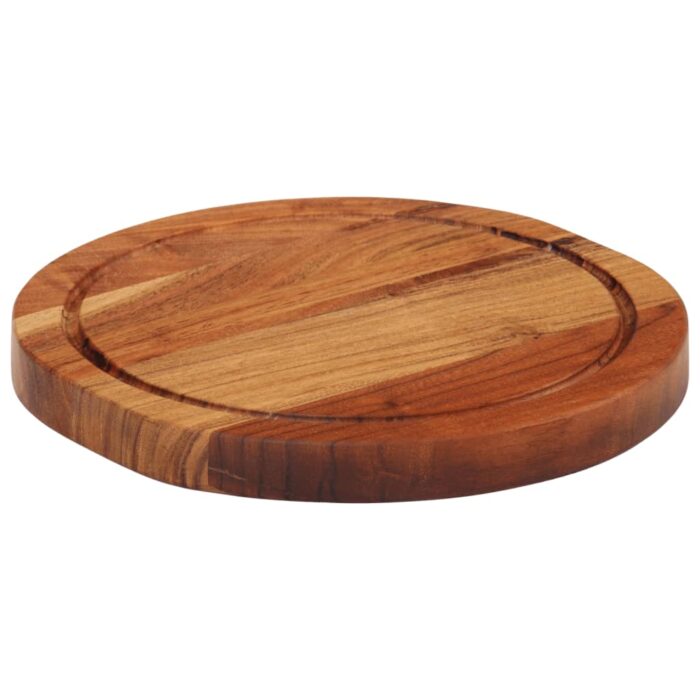 Planche à découper Ø25x2,5 cm bois d'acacia massif – Image 9