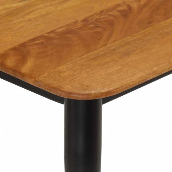 Banc 160x40x45 cm bois massif de manguier et fer – Image 3
