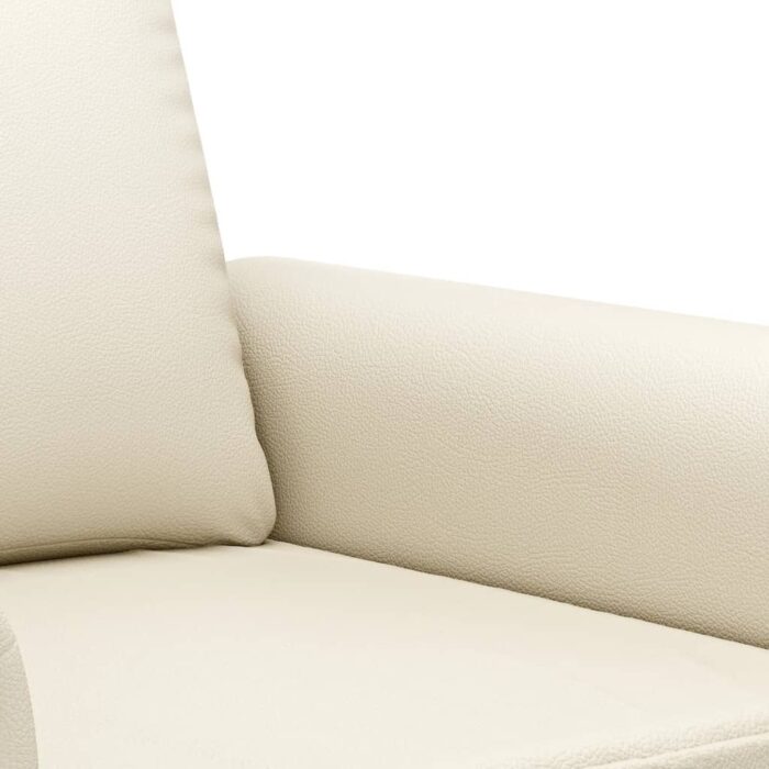 Fauteuil Crème 60 cm Similicuir – Image 4