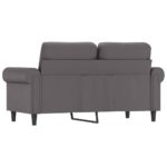 Canapé à 2 places Gris 120 cm Similicuir – Image 3