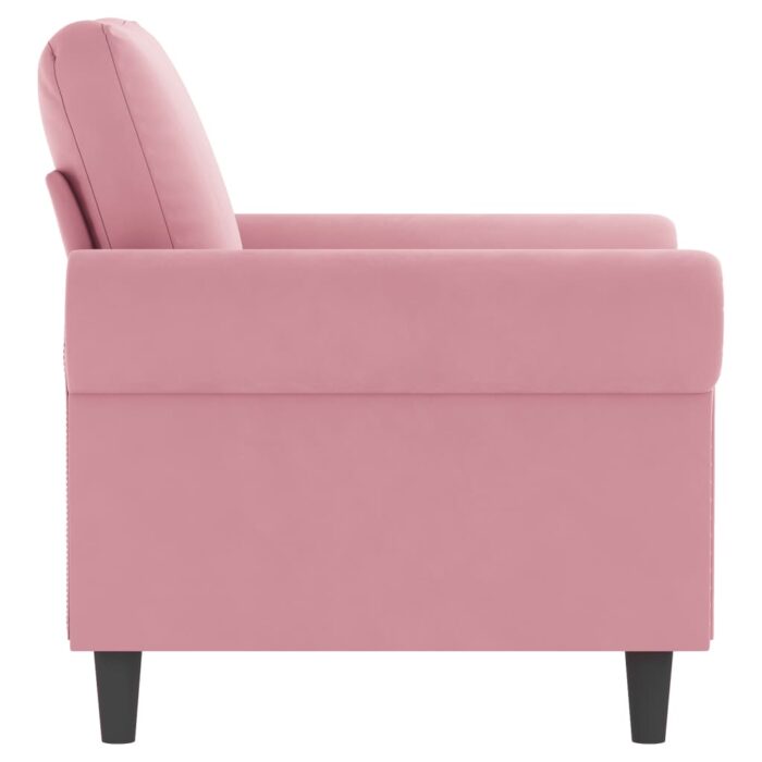 Fauteuil Rose 60 cm Velours – Image 2