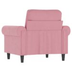 Fauteuil Rose 60 cm Velours – Image 3