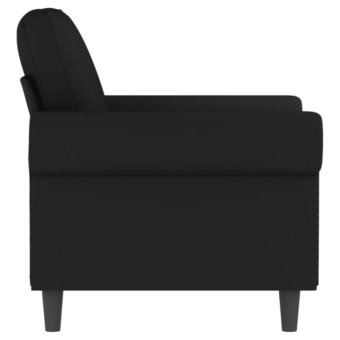 Fauteuil Noir 60 cm Velours – Image 2