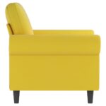 Fauteuil Jaune 60 cm Velours – Image 2