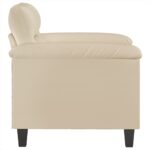 Chaise de canapé crème 60 cm tissu microfibre – Image 2
