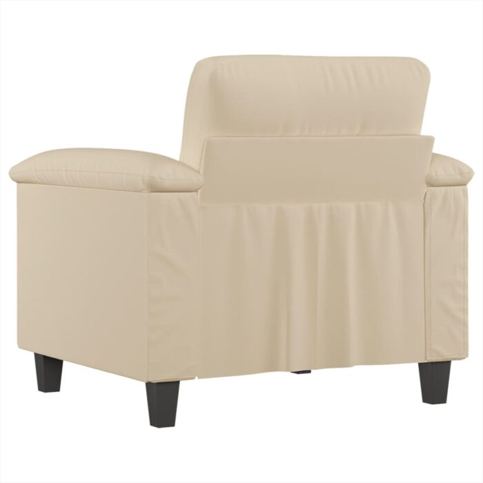 Chaise de canapé crème 60 cm tissu microfibre – Image 3