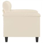Chaise de canapé beige 60 cm tissu microfibre – Image 2