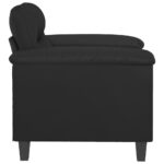 Fauteuil Noir 60 cm Similicuir – Image 2