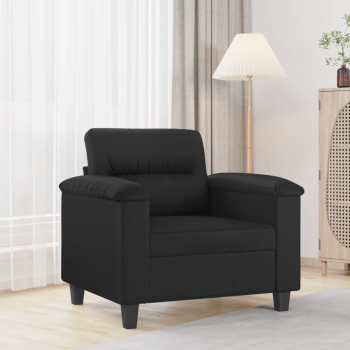 Fauteuil Noir 60 cm Similicuir – Image 1