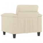 Fauteuil Crème 60 cm Similicuir – Image 3