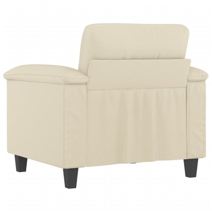 Fauteuil Crème 60 cm Similicuir – Image 3