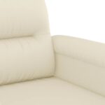 Fauteuil Crème 60 cm Similicuir – Image 4