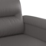Fauteuil Gris 60 cm Similicuir – Image 4