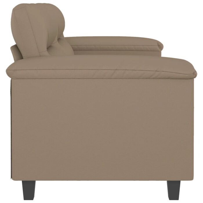 Canapé à 2 places Cappuccino 120 cm Similicuir – Image 2