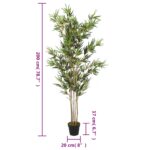 Bambou artificiel 1380 feuilles 200 cm vert – Image 3