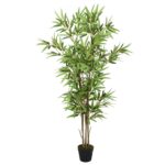 Bambou artificiel 1288 feuilles 180 cm vert