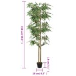 Bambou artificiel 988 feuilles 150 cm vert – Image 3