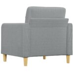 Fauteuil Gris clair 60 cm Tissu – Image 3