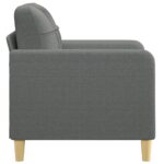 Fauteuil Gris foncé 60 cm Tissu – Image 2